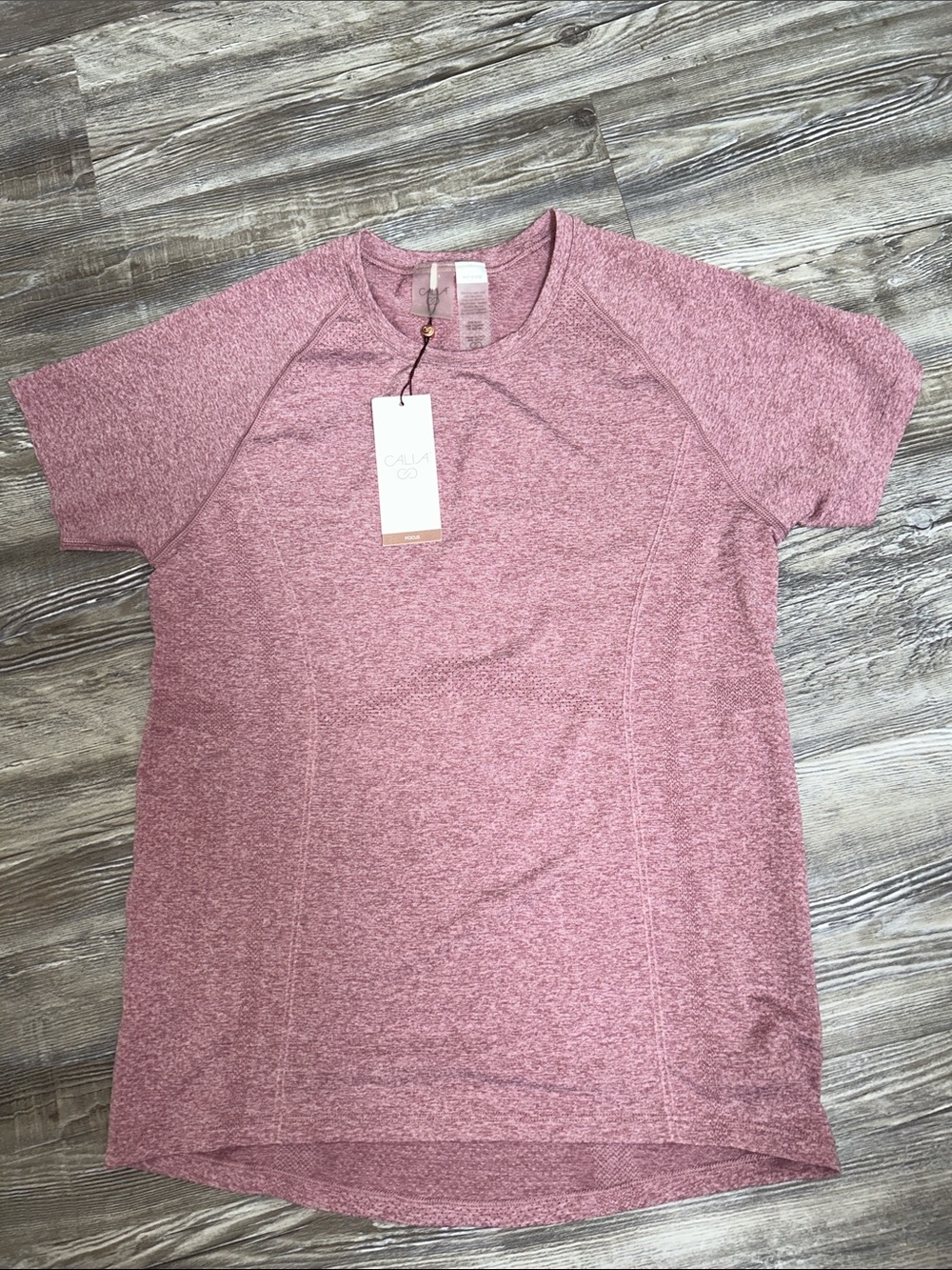 Calia Short-Sleeve Active Tee in Dusty Rose